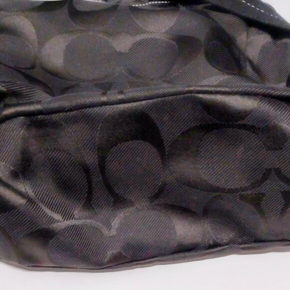 Coach Kyra Daisy Black Signatured Jacquard Backpack With Daisy Charm - Picture 4 of 8